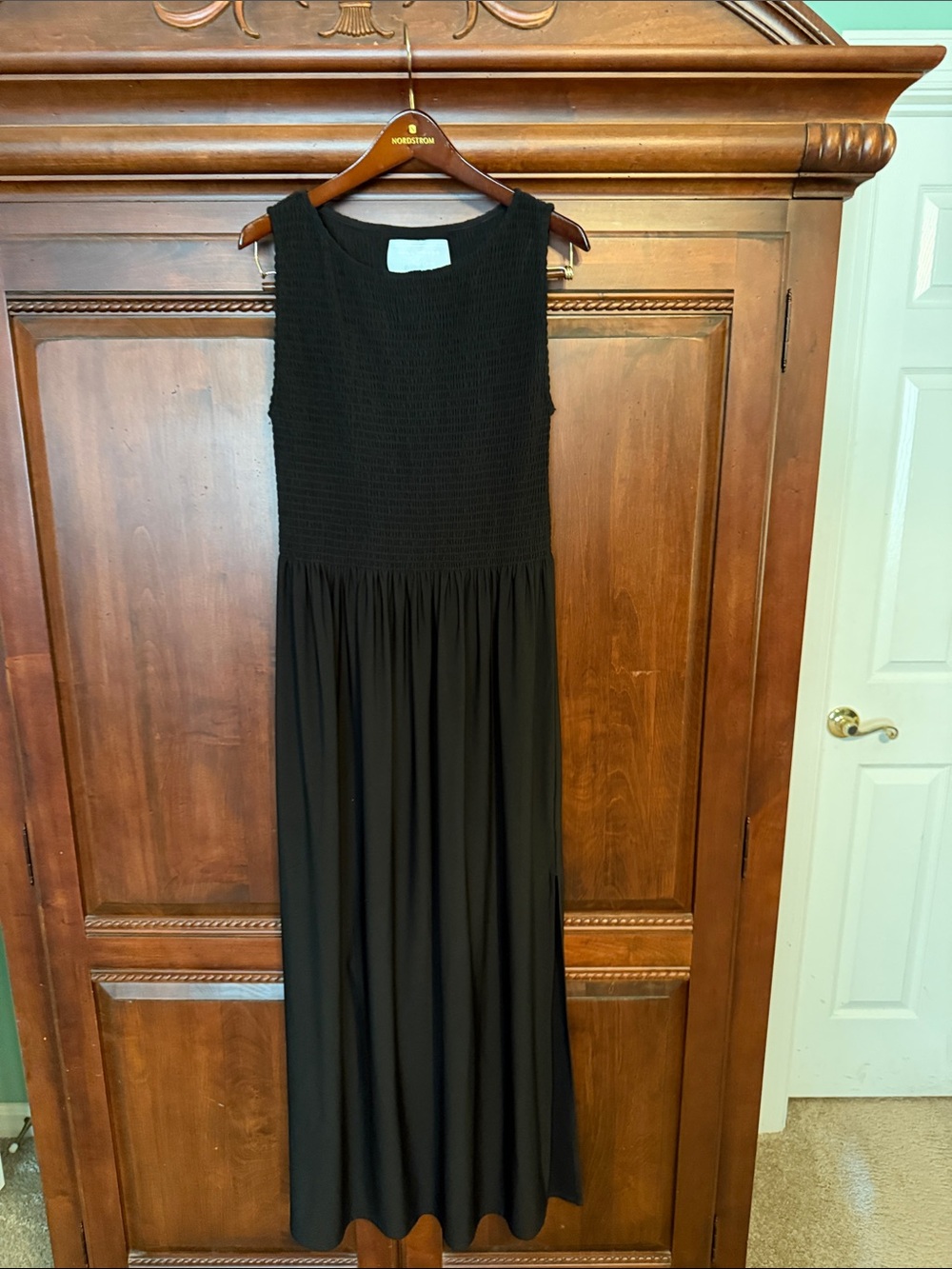 Hill House Black Sleeveless Maxi Dress